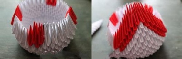 How to make a swan in a triangle, a tutorial on inserting a swan in a triangle, handcrafts