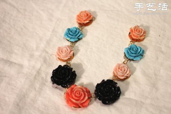 DIY Handmade Method of Youthful Vitality Peony Necklace