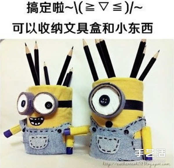 Minions Pen Holder Making Steps Tutorial on How to Make a Pen Holder from an Iron Can