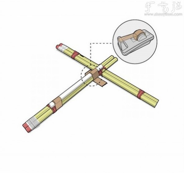 How to make a toy crossbow that shoots rubber by hand