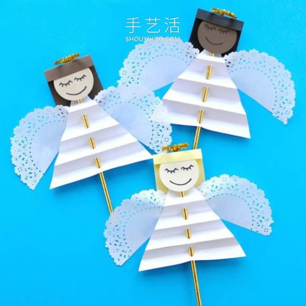 Tutorial on how to make handmade angel puppets in kindergarten