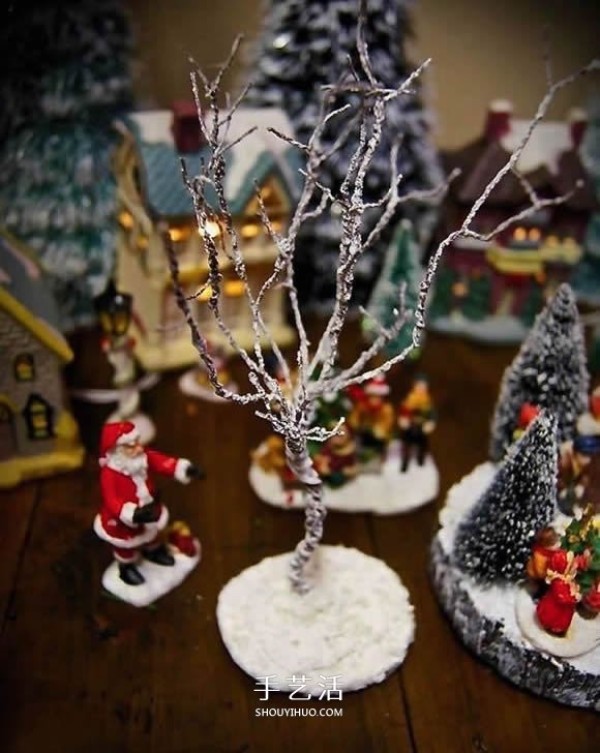 How to make homemade Christmas bare tree decorations