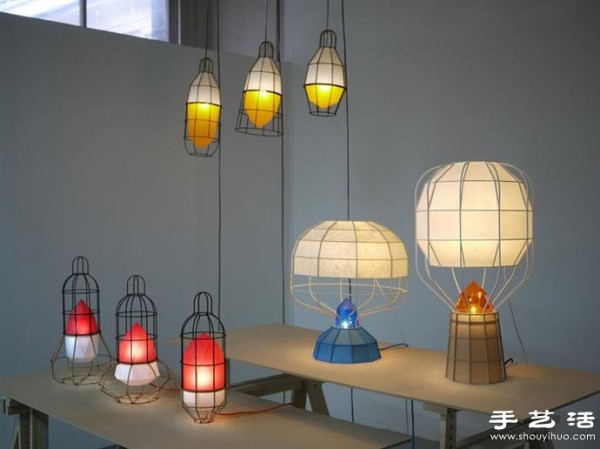 DIY creative lamps with a lantern appearance that blends Chinese and Western cultures