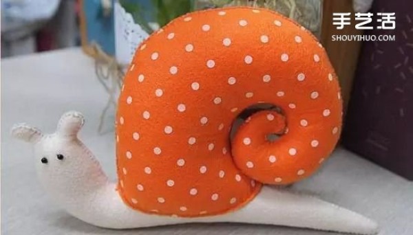 Non-woven snail cushion handmade fabric snail toy DIY tutorial