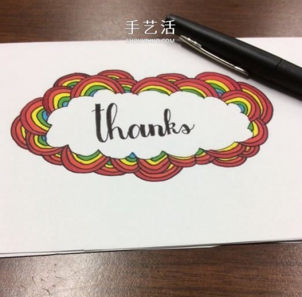 DIY Hand-painted Tutorial on Making Rainbow Thanksgiving Cards