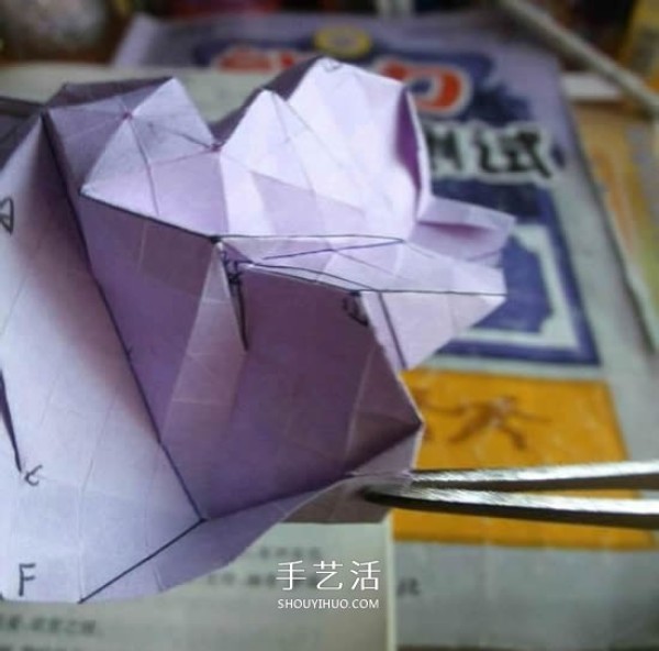 How to fold Beryl Rose and how to make origami Beryl Rose