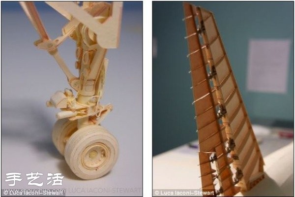 Cardboard DIY to make ultra-fine Boeing 777 airplane model