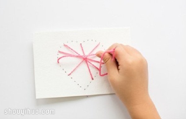 Illustrated tutorial on how to make creative love cards