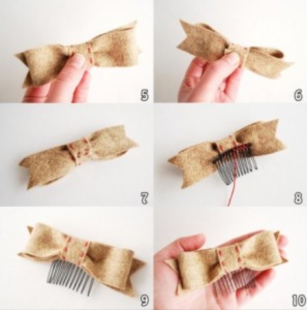 Super simple handmade bow hairpin tutorial