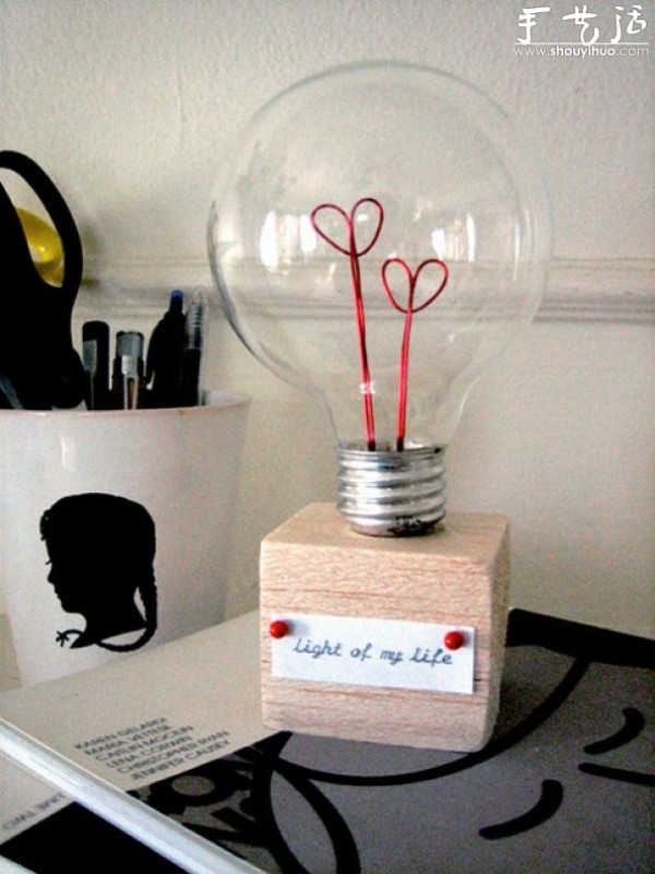 Love "Heart" Light Bulb Creative DIY Tutorial