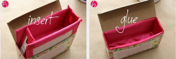 Tutorial on using biscuit boxes to make fashionable handbags