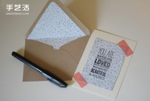 Simple and beautiful card design and making creative card DIY method tutorial