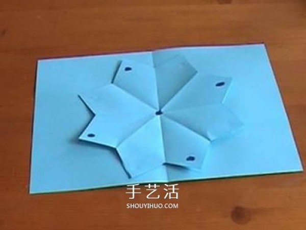 How to make a three-dimensional paper flower greeting card DIY Mothers Day three-dimensional flower greeting card