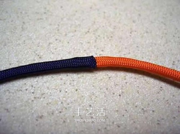 How to braid hand-made knife pendant rope and illustrate the weaving method of parachute pendant