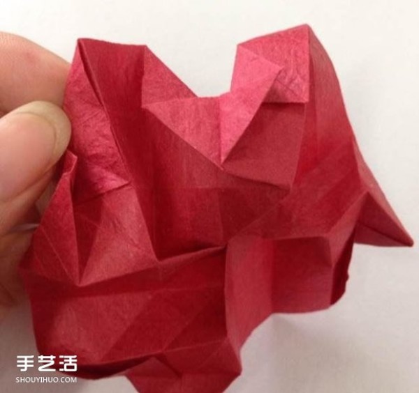 Super detailed illustration of how to fold Kawasaki rose, including flowers and receptacles