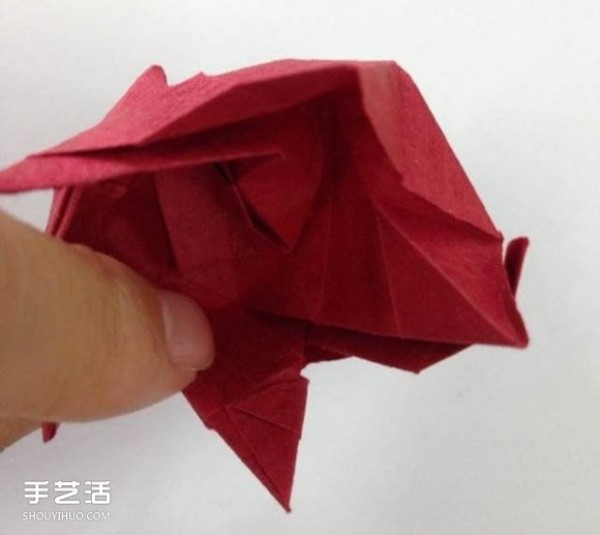 Super detailed illustration of how to fold Kawasaki rose, including flowers and receptacles