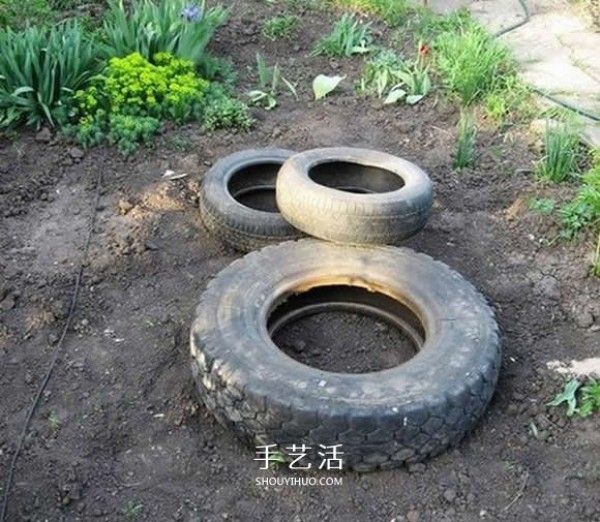 Use DIY ponds from tire waste to make ponds from waste tires