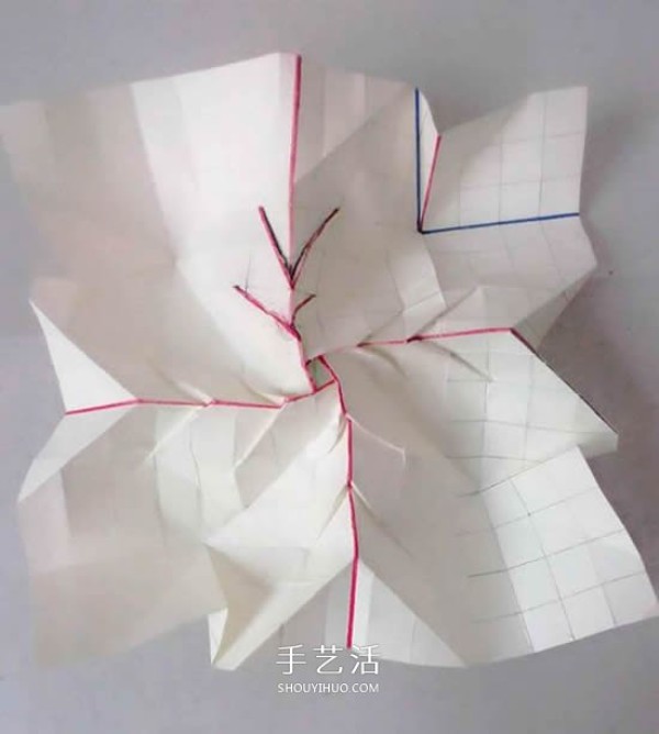 Practice on folding beautiful paper roses before Valentines Day