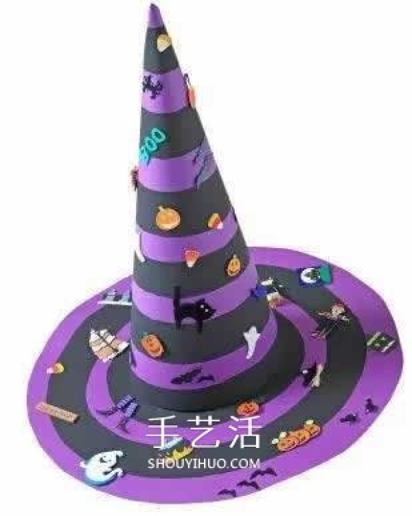 How to make Halloween hats for toddlers with illustrations of handmade Halloween hats