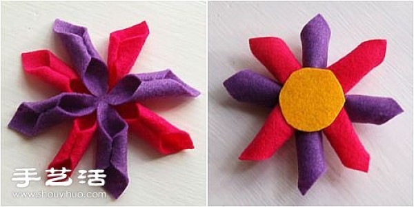 Non-woven cloth DIY cloth flower tutorial, non-woven cloth flower hand-making