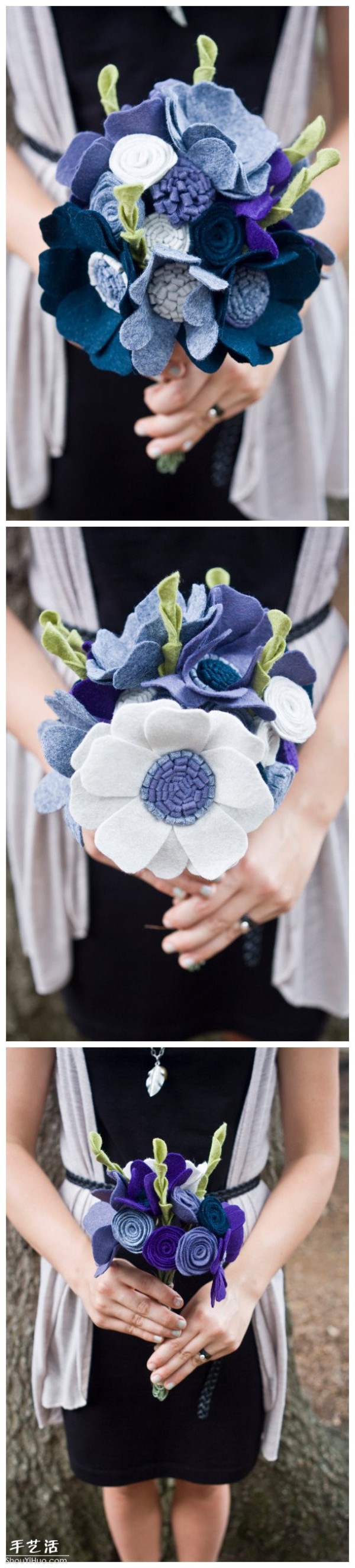 Beautiful non-woven bouquet