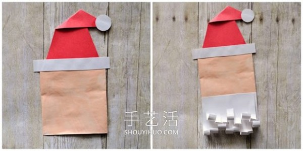 Tutorial on how to make handmade envelope Santa Puppet in kindergarten