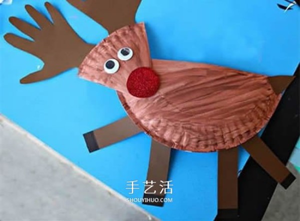 How to make handmade reindeer and eco-friendly Christmas elk on paper dinner plates