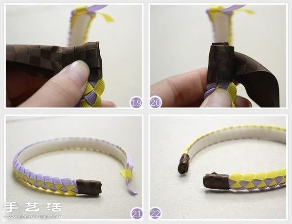 How to DIY hand-made fresh headbands with braided tape