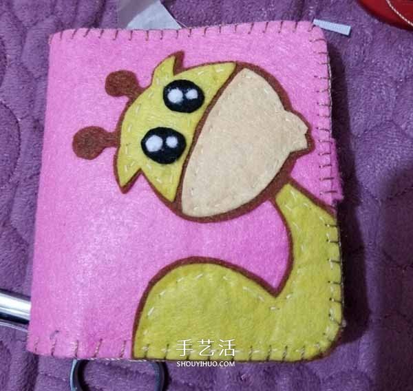 Non-woven fabrics to make cartoon wallets, fabric art DIY cute style girls