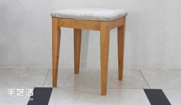 Dressing table, chair and stool remodeling, DIY painting, then making a chair cover, perfect