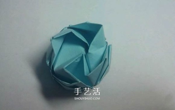 Teach you folding step by step! Detailed illustration of Kawasaki rose origami process