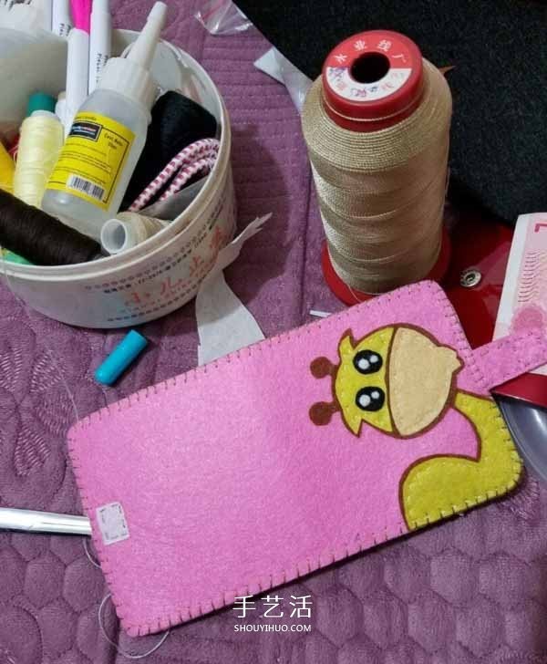 Non-woven fabrics to make cartoon wallets, fabric art DIY cute style girls