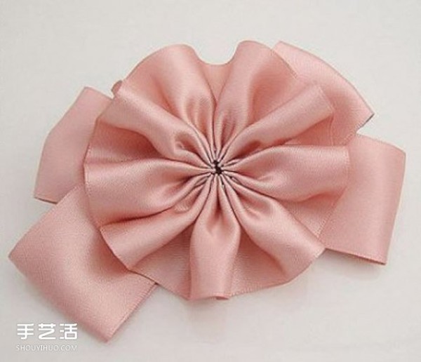 How to make homemade ribbon flower hairpins, easy to match ribbon flower hair accessories DIY