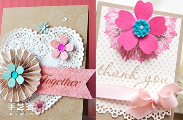 Aesthetic greeting card pictures appreciate handmade exquisite greeting card design works