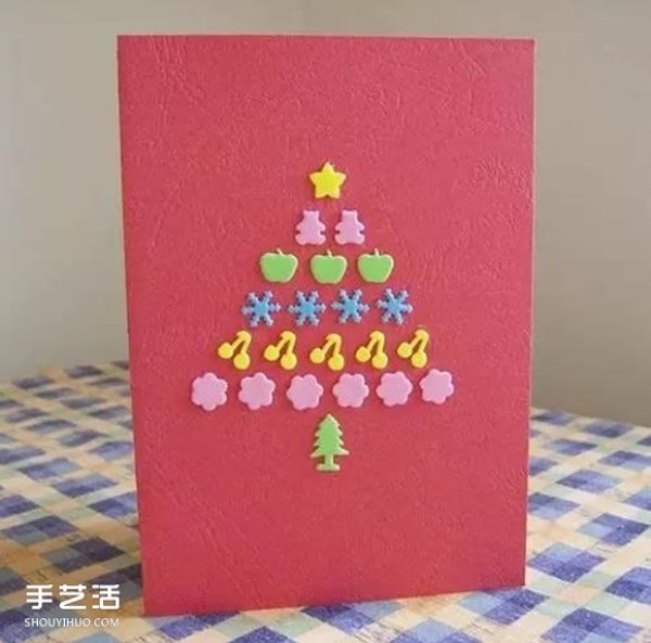 A collection of creative handmade greeting card pictures and beautiful Christmas greeting card material pictures