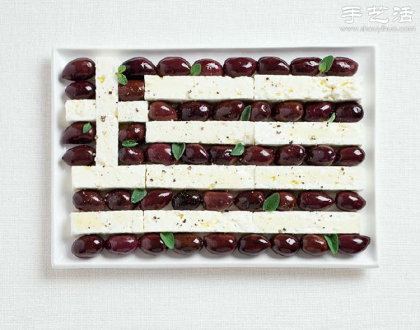 Food Creative Plating DIY Flags of World Countries