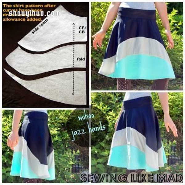 How to make a cool skirt T-shirt vest with cutting pattern