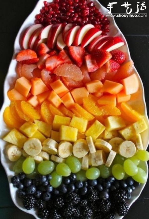 Rainbow Fruit Platter Pictures and Methods