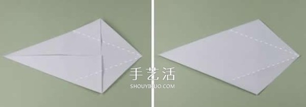 Illustration of folding a shining five-pointed star and combining three-dimensional star origami