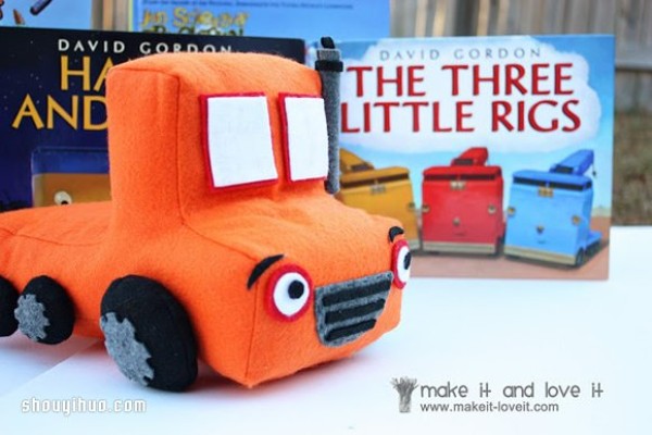 How to make cute non-woven toy trucks and vans with fabric art