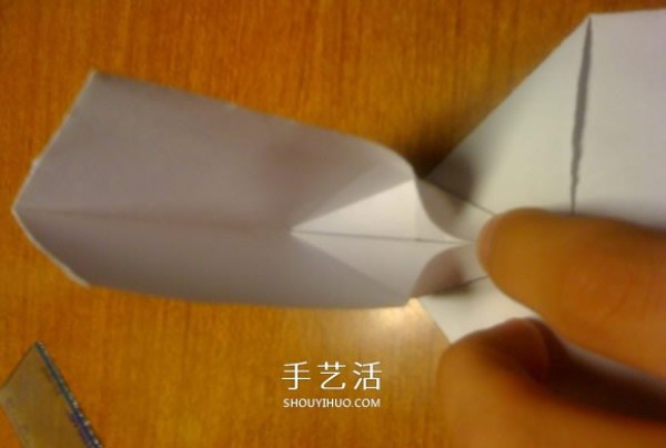 How to make origami crane rings, illustrated process