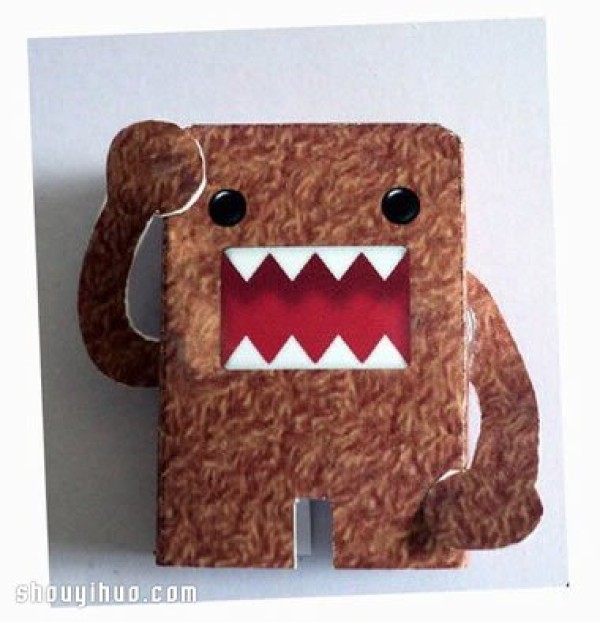 Cute Monster Paper Model Handmade Tutorial with Drawings