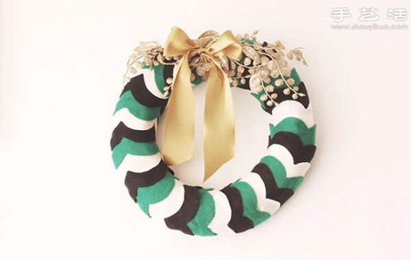 European and American style holiday wreath hand-making illustrated tutorial