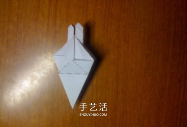 How to make origami crane rings, illustrated process