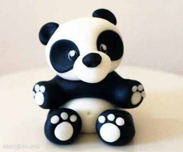 Cute Panda Baby Clay Doll DIY Handmade Illustrated Tutorial