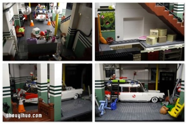 Lego Gundam builds a super-realistic "Ghostbusters" headquarters model