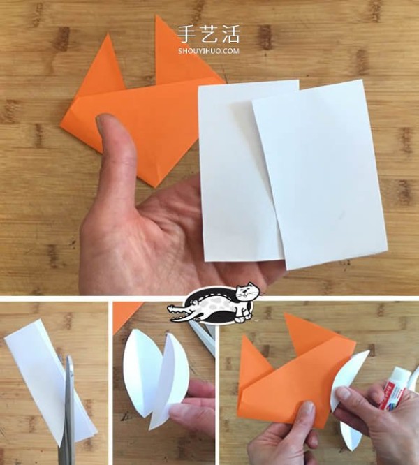 How to make handmade fox paper stickers in kindergarten, simple and cute! 