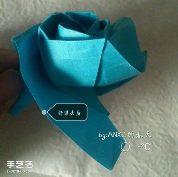 New Kawasaki Rose Folding Method Illustrated Handmade Origami New Kawasaki Rose Steps