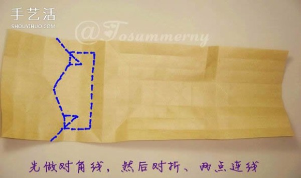 The cute version of Sun Wukongs folding method illustrates the steps for origami Sun Dasheng