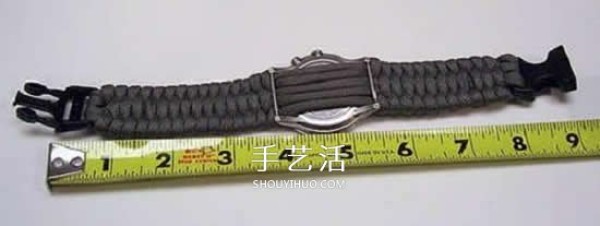 The weaving method of paracord watch strap and the illustration of weaving the watch strap with paracord